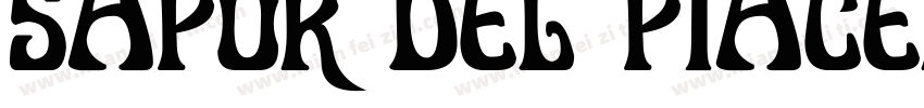 Sapor del piacere字体转换
